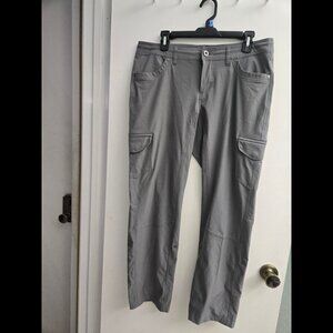 KUHL Women's Hiking Pants Grey Cargo Size 12S